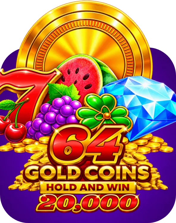 64 Gold Coins Hold and Win 20,000