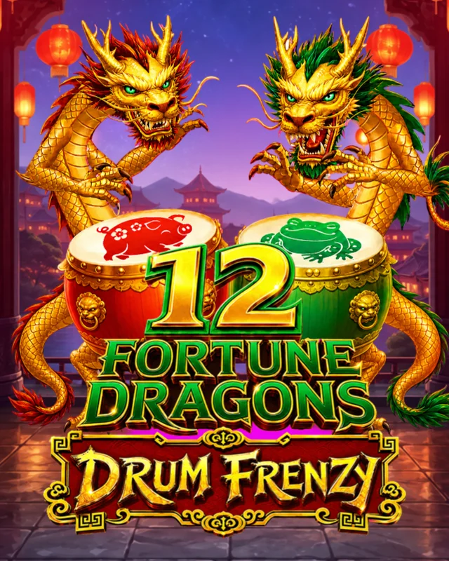 12 Fortune Dragons Drum Frenzy