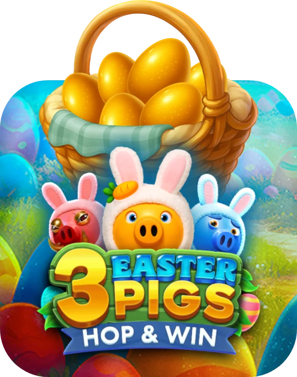 3 Easter Pigs - Hop and Win