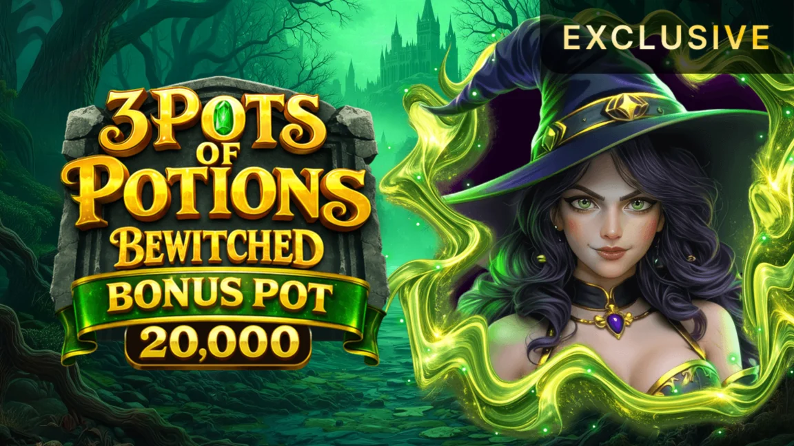 3 Pots of Potions Betwitched Bonus Pot 20,000
